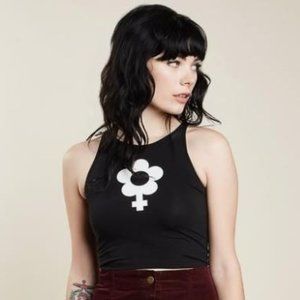 Rare Valfre Flower Power Crop Tank - Small (fits like X-Small)